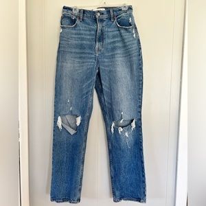 90s Straight Ultra High Rise Curve Love Abercrombie Jeans size 8